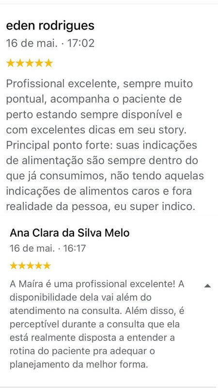 Depoimento de paciente 7