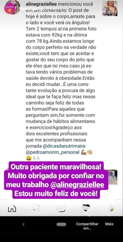 Depoimento de paciente 18