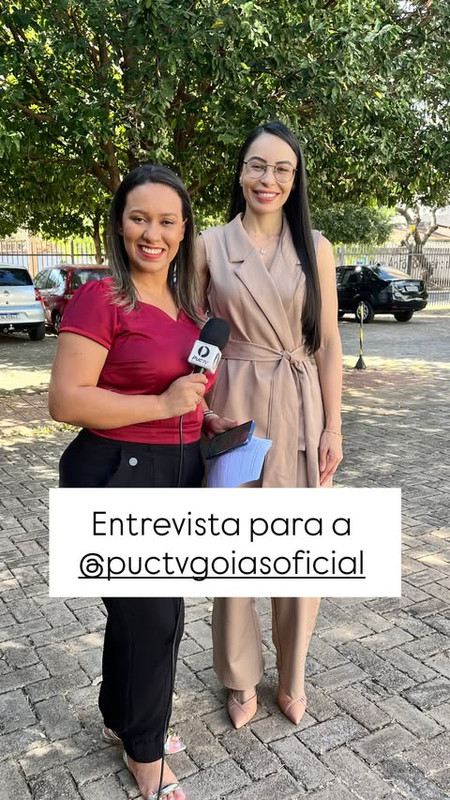 Maíra Azevedo em entrevista para a PUC TV Goiás