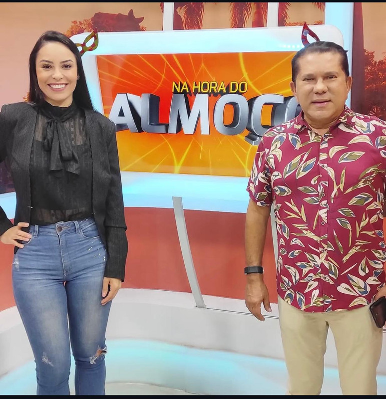 Maíra Azevedo no programa Na Hora do Almoço